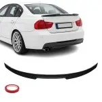 M4-style Trunk Spoiler for BMW E90 (05-11), glossy black