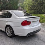 M4-style Trunk Spoiler for BMW E90 (05-11), glossy black