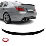 M4-style Trunk Spoiler for BMW E60, glossy black
