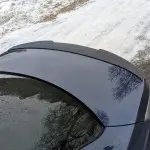 M4-style Trunk Spoiler for BMW E60, glossy black