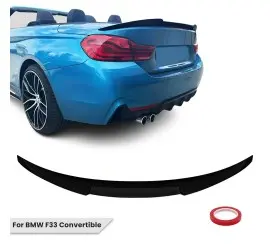 M4-style Trunk Spoiler for BMW F33 / F83, glossy black