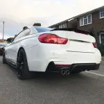M4-style Bagažinės Spoileris skirtas BMW F33 / F83, juodas blizgus