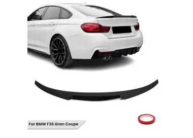 M4-style Bagažinės Spoileris skirtas BMW F36 Gran Coupe, juodas blizgus