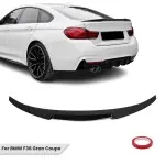 M4-style Bagažinės Spoileris skirtas BMW F36 Gran Coupe, juodas blizgus