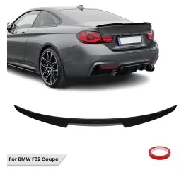 M4-style Trunk Spoiler for BMW F32 coupe, glossy black