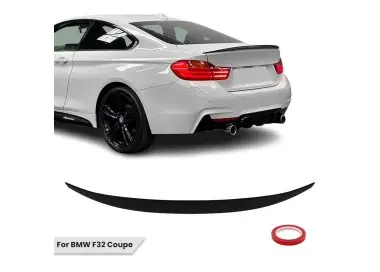 Performance Bagažinės Spoileris skirtas BMW F32 Coupe, juodas blizgus