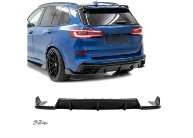 Aero Difuzorius Galiniam Bamperiui skirtas BMW X5 G05 PRE-LCI (19-23), juodas blizgus