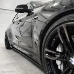 WR Poslenksčiai / Slenksčių Apdailos, komplektas skirtas BMW M2 F87 (16-21), juodi blizgūs
