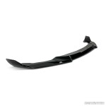 CS-style Front bumper Lip for BMW M2 F87 (16-21), glossy black - EXTRA-STRONG VERSION