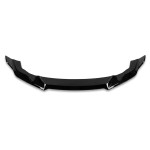 CS-style Front bumper Lip for BMW M2 F87 (16-21), glossy black - EXTRA-STRONG VERSION