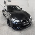 CS-style Front bumper Lip for BMW M2 F87 (16-21), glossy black - EXTRA-STRONG VERSION