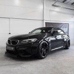 CS-style Front bumper Lip for BMW M2 F87 (16-21), glossy black - EXTRA-STRONG VERSION
