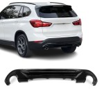 Aero Galinio Bamperio Difuzorius skirtas BMW X1 F48 (15-22) standartinei versijai, juodas blizgus