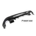 Aero Rear Bumper Diffuser for BMW X1 F48 (15-22) with standard bumper, glossy black