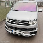 Front Lower Spoiler for VW T6 (15-19) with Sportline lip, glossy black