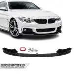 Performance Priekinis Pažeminimas skirtas BMW F32 / F33 / F36, juodas blizgus, V2 - SUSTIPRINTA VERSIJA