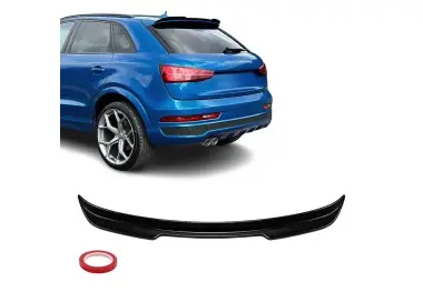 MX Spoileris ant Bagažinės Dangčio skirtas Audi Q3 8U (11-18), juodas blizgus