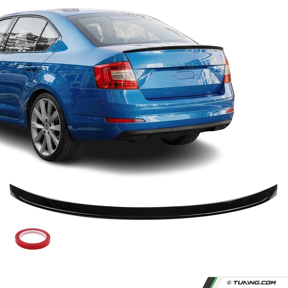 Octavia Spoiler For Skoda Octavia MK3 Trunk Spoiler, glossy black