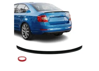 Spoileris ant Bagažinės skirtas Skoda Octavia MK3 (13-20), juodas blizgus
