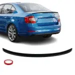 Spoileris ant Bagažinės skirtas Skoda Octavia MK3 (13-20), juodas blizgus