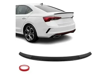V-style Spoileris ant Bagažinės skirtas Skoda Octavia MK4 (20-), juodas blizgus