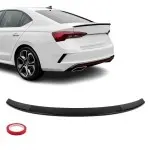 V-style Spoileris ant Bagažinės skirtas Skoda Octavia MK4 (20-), juodas blizgus