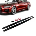 AC-style Poslenksčiai / Slenksčių Apdailos, komplektas skirtas BMW G22 / G23 (20-26) su M-Pack, juodi blizgūs