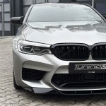 RK-style Priekinis Pažeminimas skirtas originaliam BMW F90 M5 PRE-LCI (18-20) bamperiui, juodas blizgus