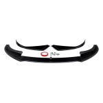 AC-style Front Bumper Lip Spoiler for BMW G22 / G23 (20-26) with M-Pack, glossy black
