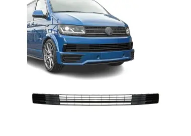 Apatinės bamperio Grotelės, komplektas skirtas VW T6 (15-19) be distroniko, be PDC, juodos blizgios