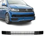 Apatinės bamperio Grotelės, komplektas skirtas VW T6 (15-19) be distroniko, be PDC, juodos blizgios