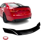 R-style Spoileris ant Bagažinės Dangčio skirtas Audi A5 B8 Coupe (07-16), juodas blizgus