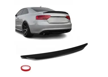 CR-style Spoileris ant Bagažinės Dangčio skirtas Audi A5 B8 Coupe (07-16), juodas blizgus