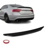 CR-style Spoileris ant Bagažinės Dangčio skirtas Audi A5 B8 Coupe (07-16), juodas blizgus