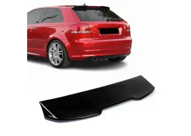 RS-style Roof Spoiler for Audi A3 8P (05-12) 3-door hatchback, glossy black