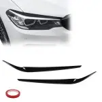 Priekinių Žibintų Apdaila, komplektas skirtas BMW G30 / G31 PRE-LCI (17-20), juoda blizgi