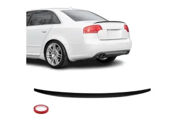 Bagažinės dangčio Spoileris tinkantis Audi A4 B7 (05-08), juodas blizgus