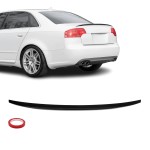 Bagažinės dangčio Spoileris tinkantis Audi A4 B7 (05-08), juodas blizgus