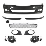 M Pack Front Bumper for BMW E39, without PDC, without headlight washers, with clear fog lights