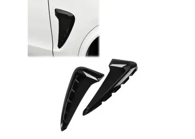 X5M stiliaus priekinių Sparnų Apdailos skirtos BMW X5 F15 (14-18), juodos blizgios