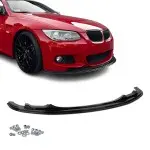 WR Priekinis Pažeminimas skirtas BMW E92 / E93 LCI (10-13) su M-Pack bamperiu, juodas blizgus - SUTVIRTINTA VERSIJA