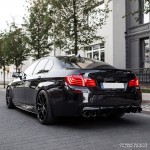 Performance Apdailos komplektas su M5 išvaizdos Difuzoriumi skirtas BMW F10 / F11, juodas blizgus