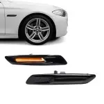 LED dinaminiai Posūkiai, komplektas skirtas BMW F10 / F11 (10-13) PRE-LCI, juodi