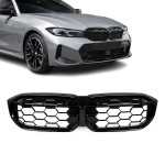 M340-design priekinės Grotelės skirtos BMW G20 / G21 LCI (22-26), juodos blizgios