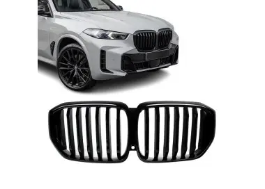 Priekinės Grotelės skirtos BMW X5 G05 LCI (23-), juodos blizgios
