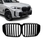 Priekinės Grotelės skirtos BMW X5 G05 LCI (23-), juodos blizgios