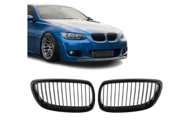 Priekinės Grotelės, komplektas skirtas BMW E92 / E93 (06-10), juodos blizgios