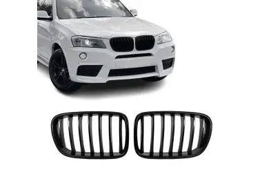 Priekinės Grotelės, komplektas skirtas BMW X3 F25 PRE-LCI (11-14), juodos blizgios