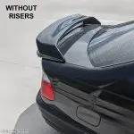 LTW-style Spoileris ant Bagažinės + paaukštinimai, komplektas skirtas BMW E46 sedan / coupe, juodas blizgus