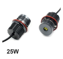 Angel Eyes LED Markeriai - 25W, komplektas skirtas BMW...